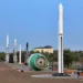 Visit Baikonur Cosmodrome - Rocket Alley along the Abay avenue in city Baikonur